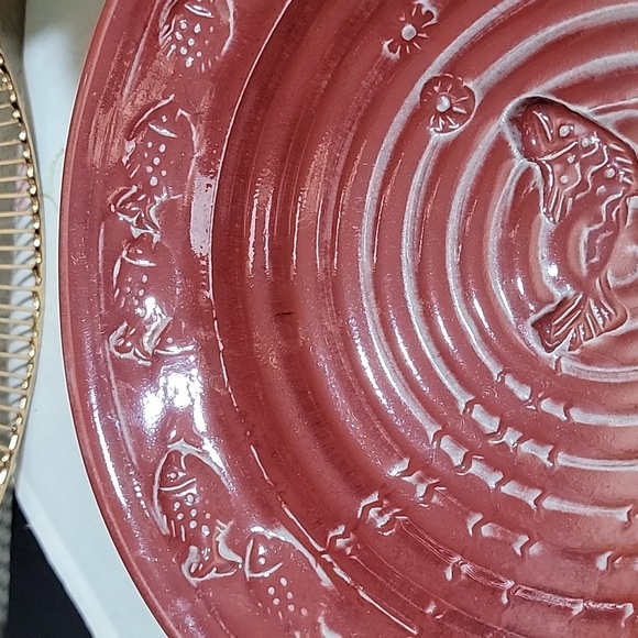 Vintage Michael Kennedy Studio Pottery Fish Bowl.  Signed - Picture 7 of 9